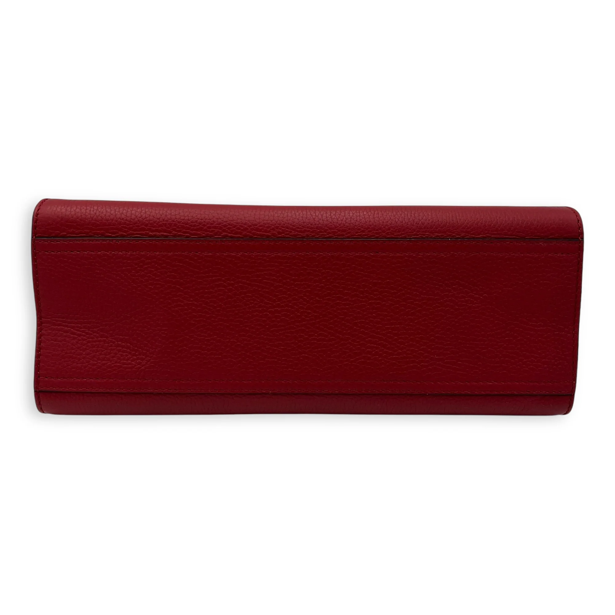 GG Marmont Top Handle Bag Red in Calfskin, Gold hardware