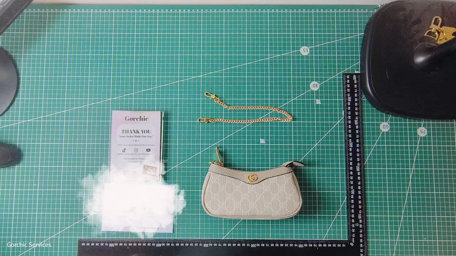 Gucci Ophidia Mini Collection Handbag - Beige And White Bag