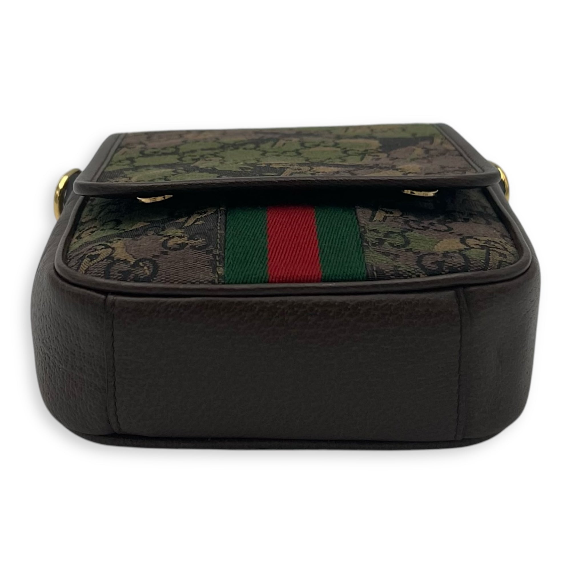 Gucci x Palace Brown Crossbody Bag in Canvas, Gold hardware