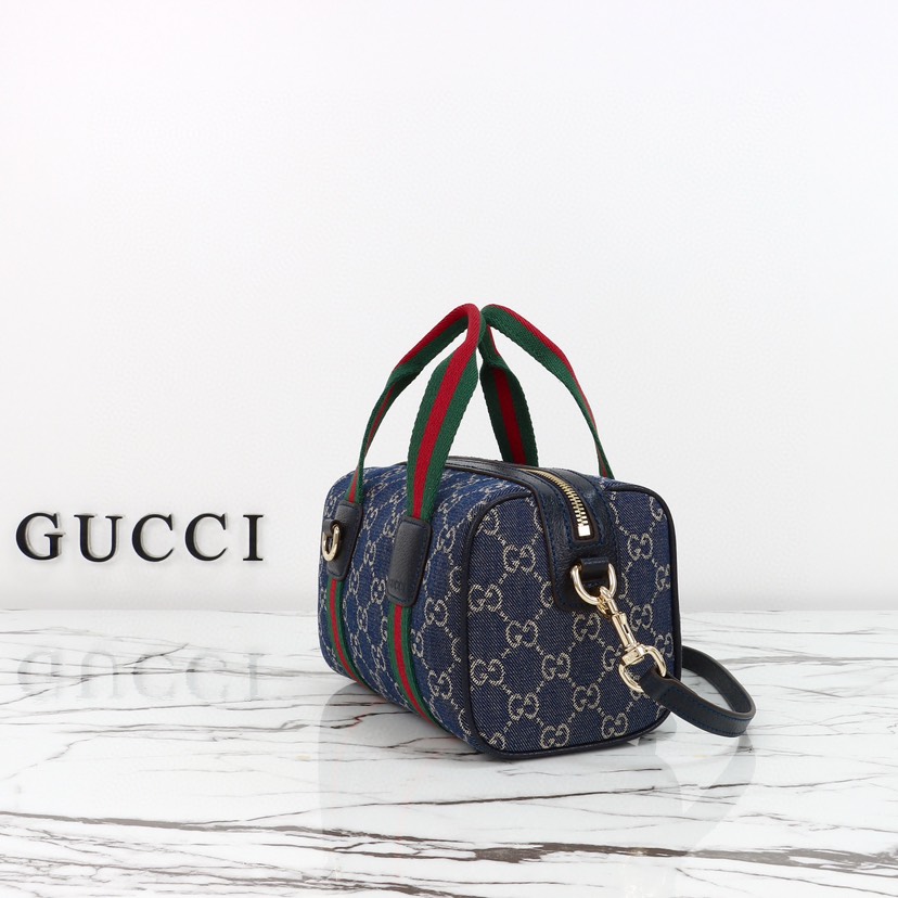 Gucci Mini GG blue and white GG denim Handbag