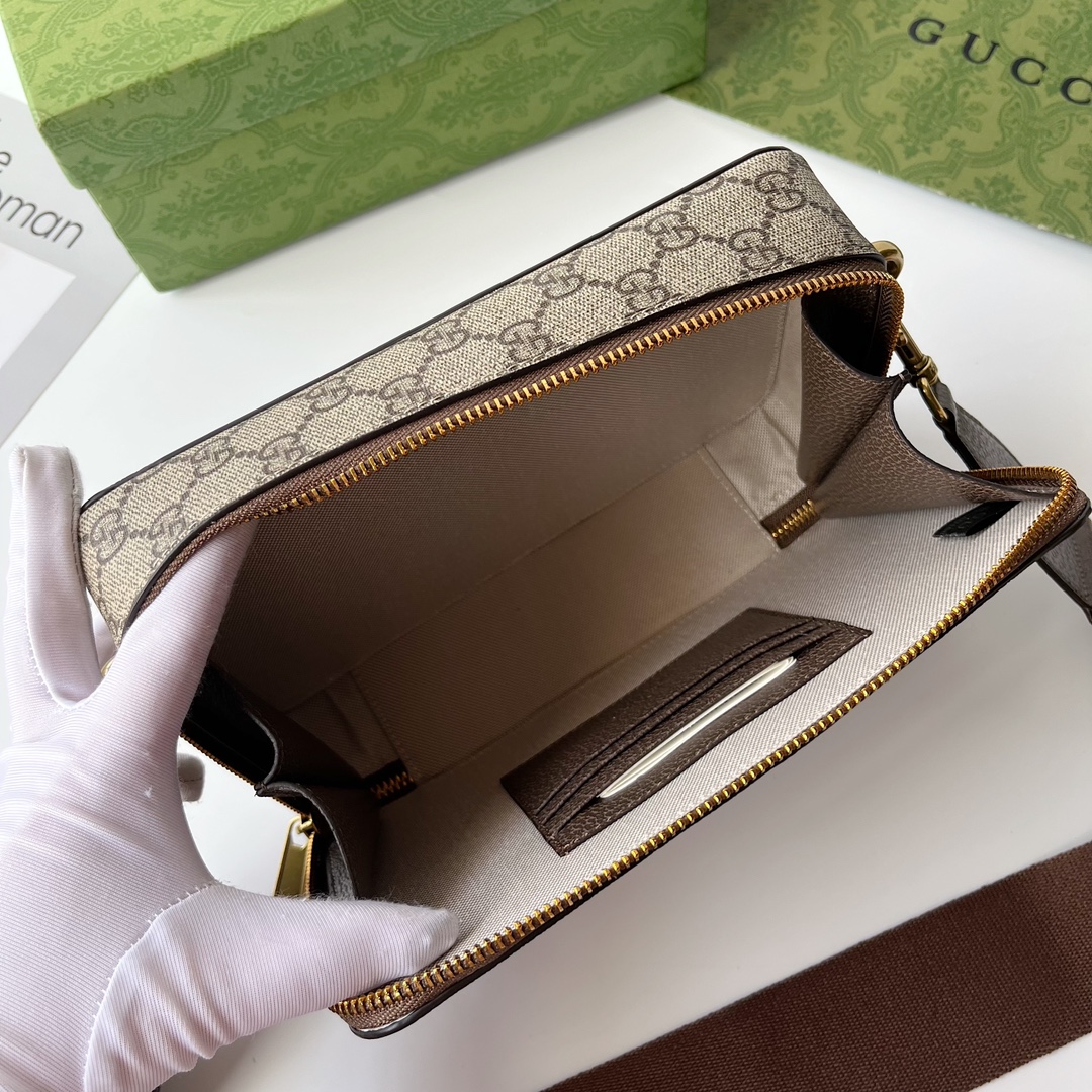 Gucci Ophidia Crossbody Brown leathe Bag