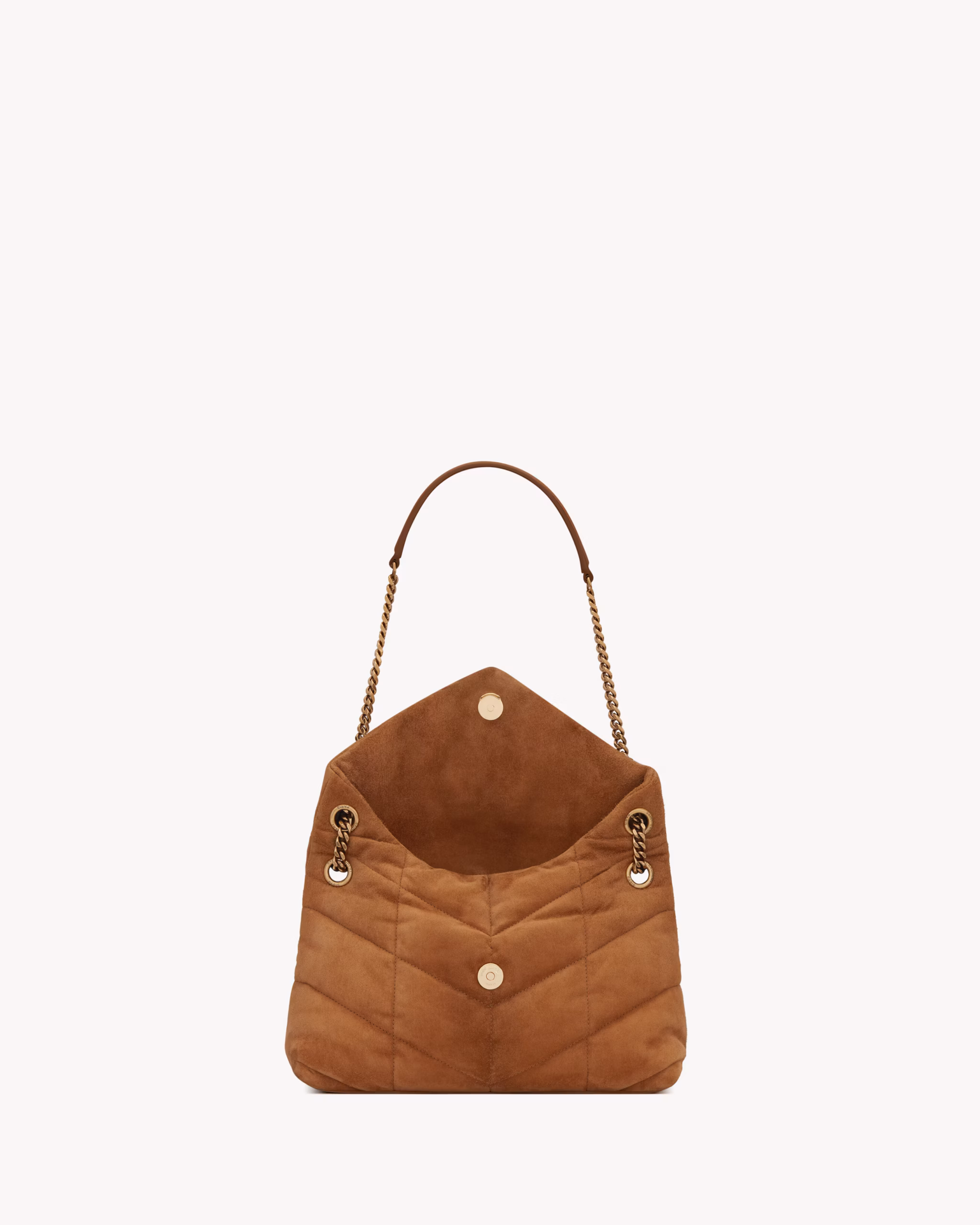 YSL PUFFER SMALL in suede