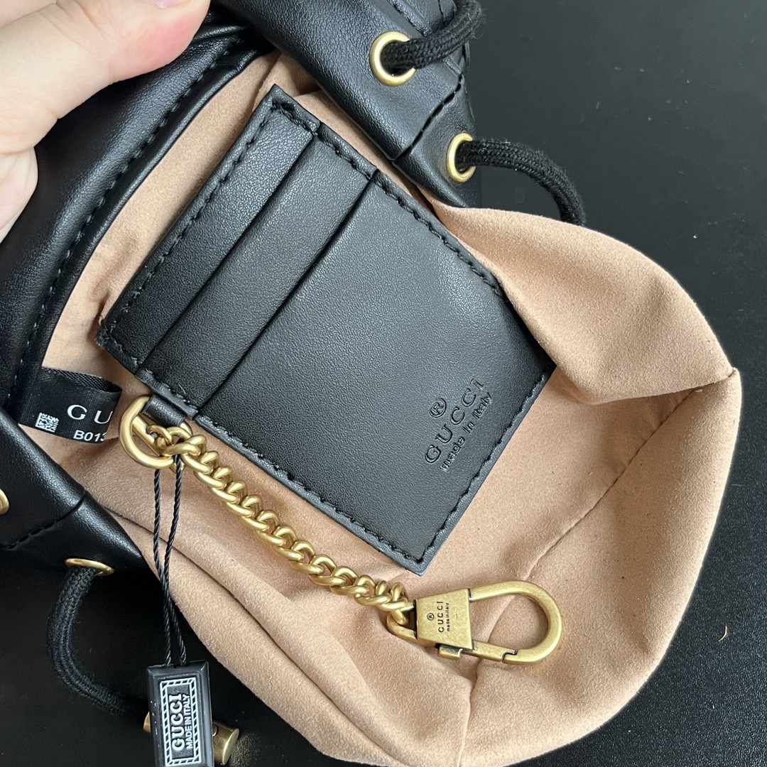 Gucci GG marmont mini bucket bag Black - Bag