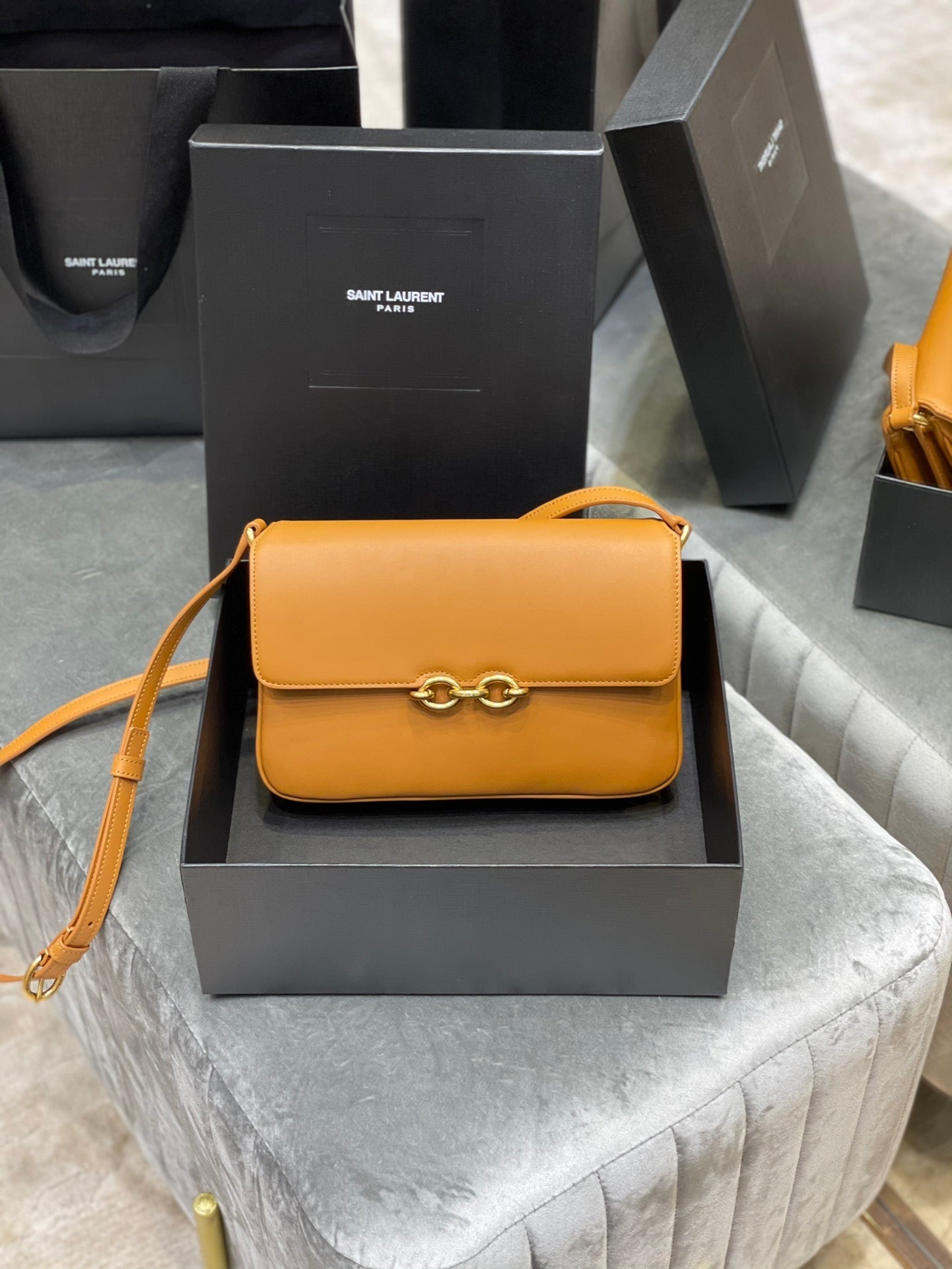 YSL Le Maillon Satchel In Smooth Leather Bag