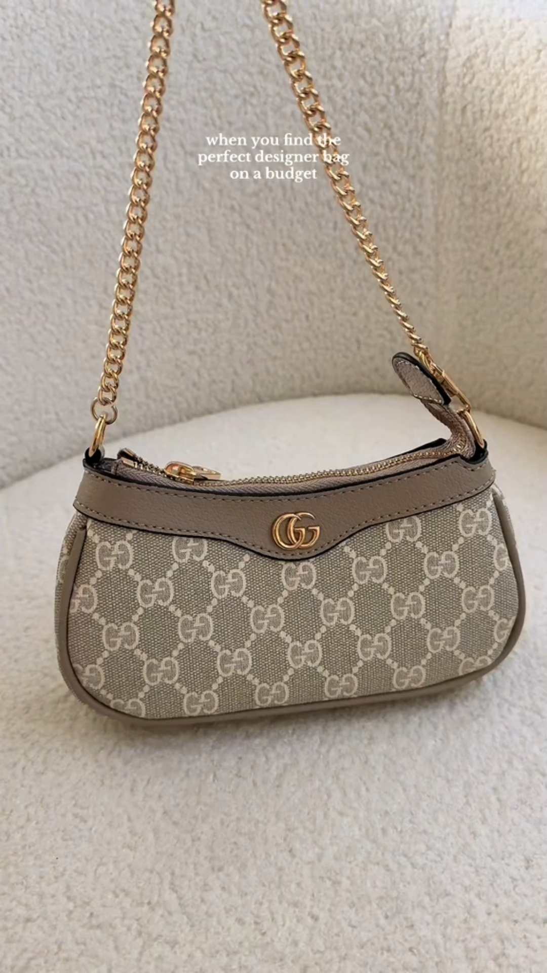 Gucci Ophidia Mini Collection Handbag - Beige And White Bag