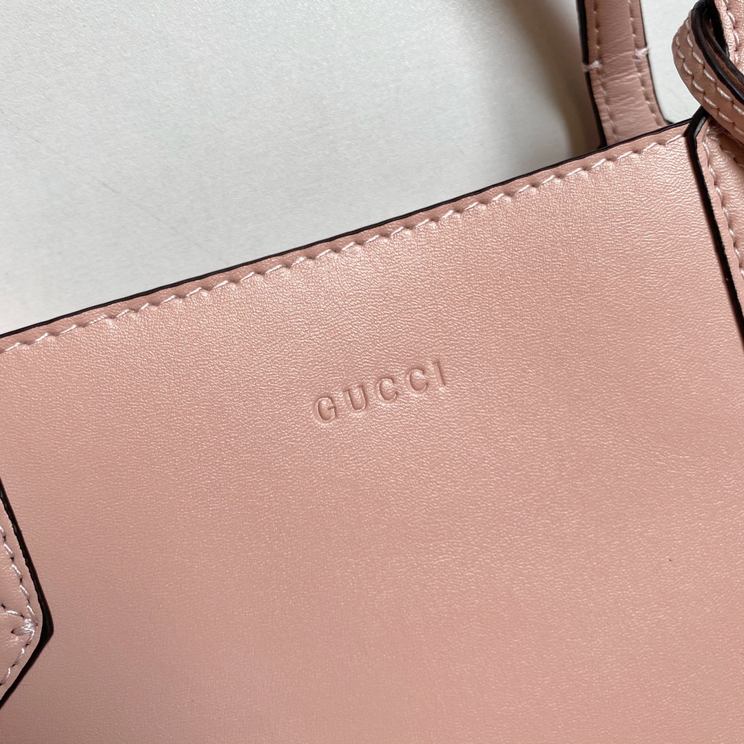 Gucci GG Monogram Blooms Medium Reversible Tote Beige Multicolor Pink - Bag