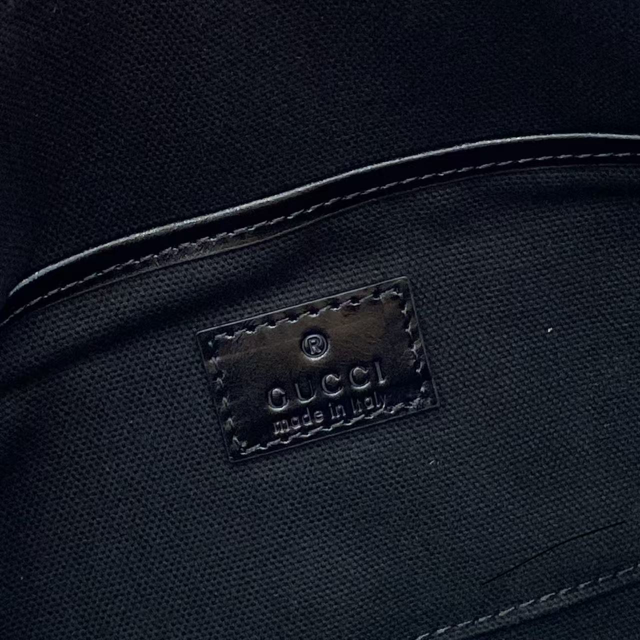 Gucci Half Horsebit Shoulder Black soft glossy leather Medium - Bag