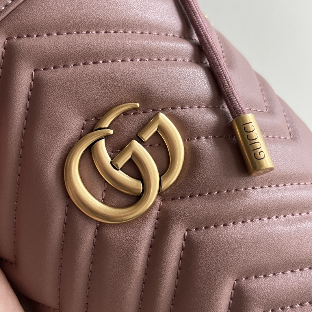 Gucci GG marmont mini bucket bag Beige - Bag