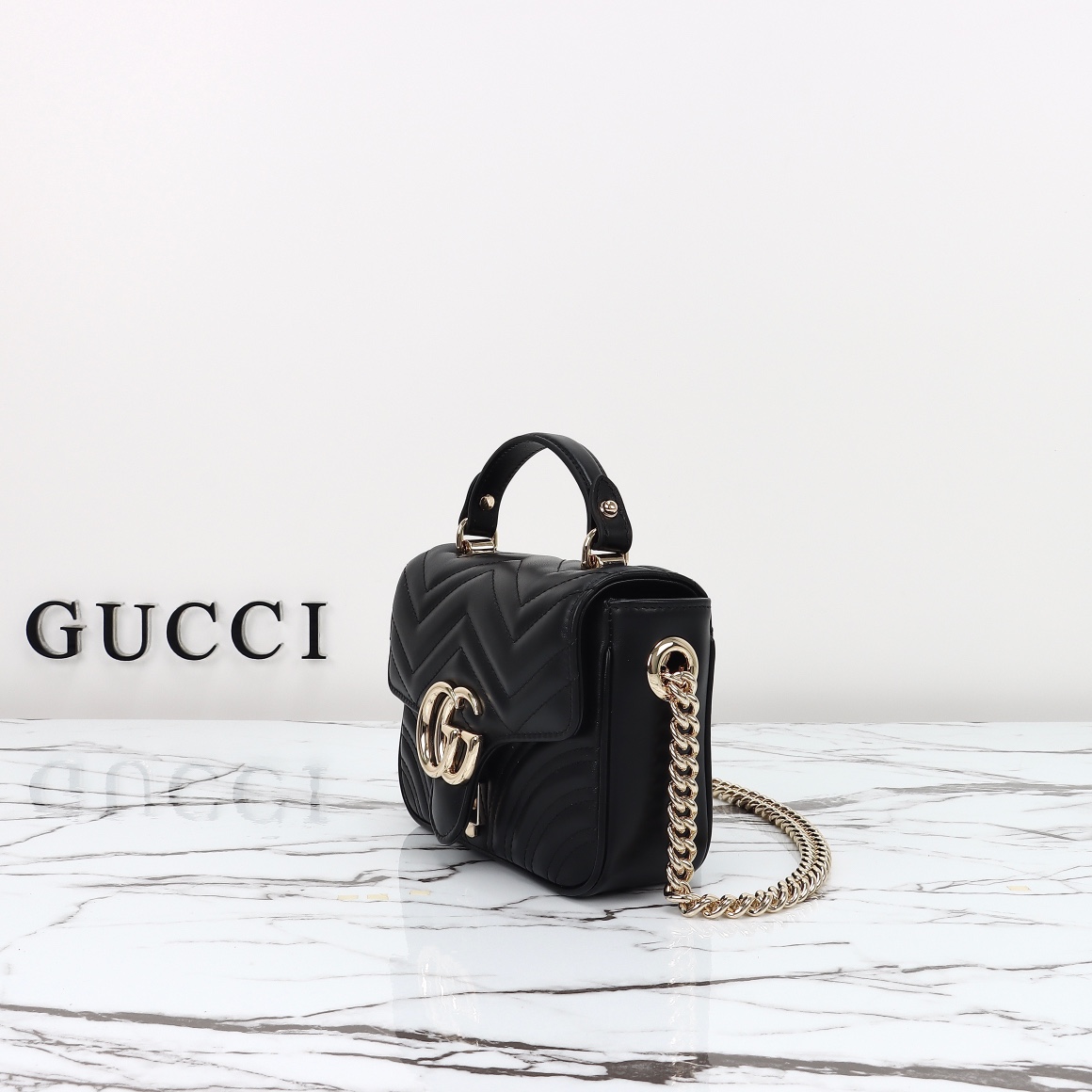 [TOP] Gucci GG Marmont mini top handle bag
