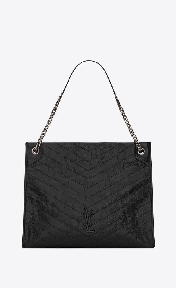 NIKI LARGE SHOPPING IN CRINKLED VINTAGE LEATHER