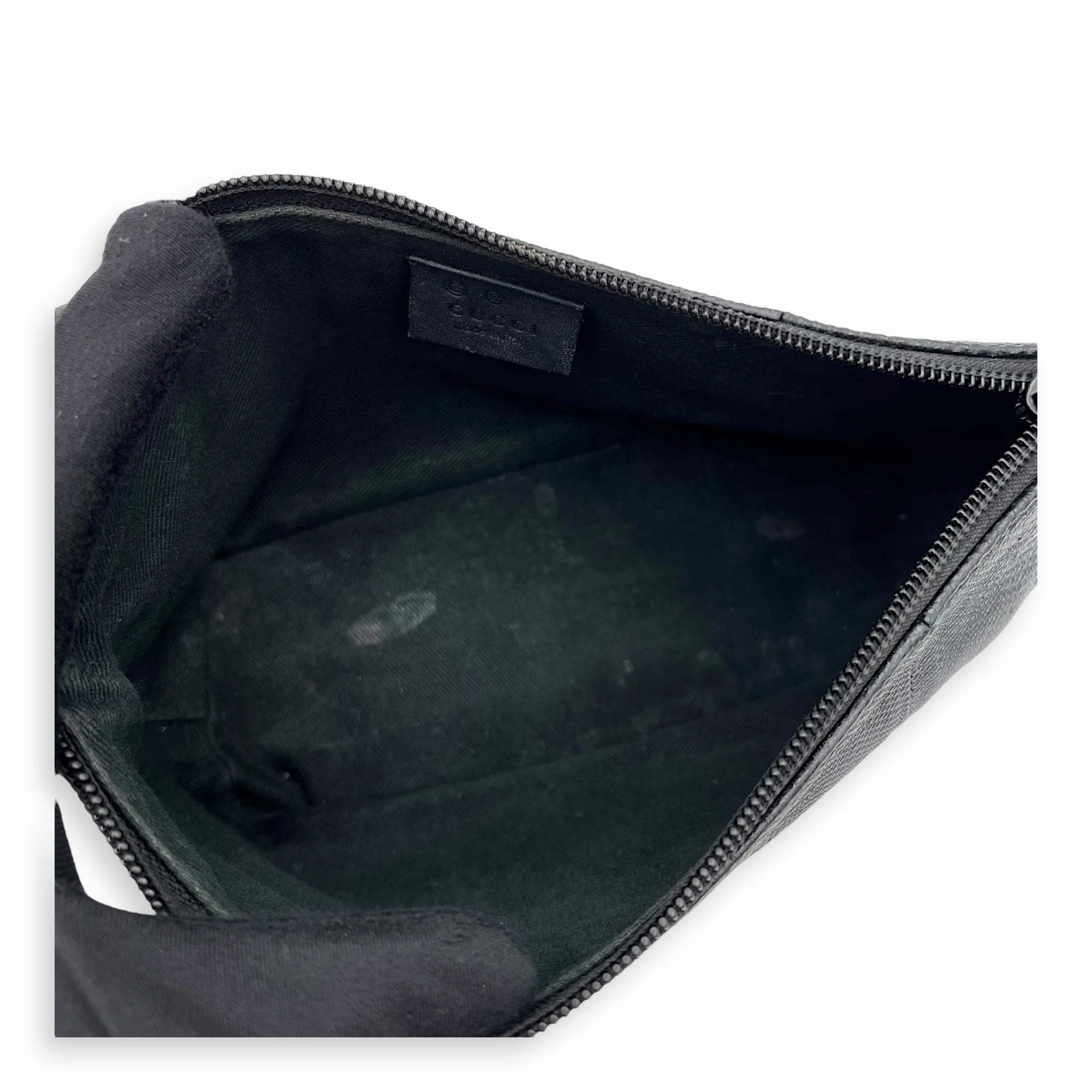Pochette Boat Top Handle Bag Black in Snakeskin, Silver hardware