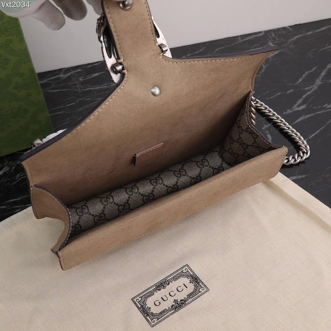 [TOP]Gucci DIONYSUS GG Small Shoulder Bag With Beige - Bag