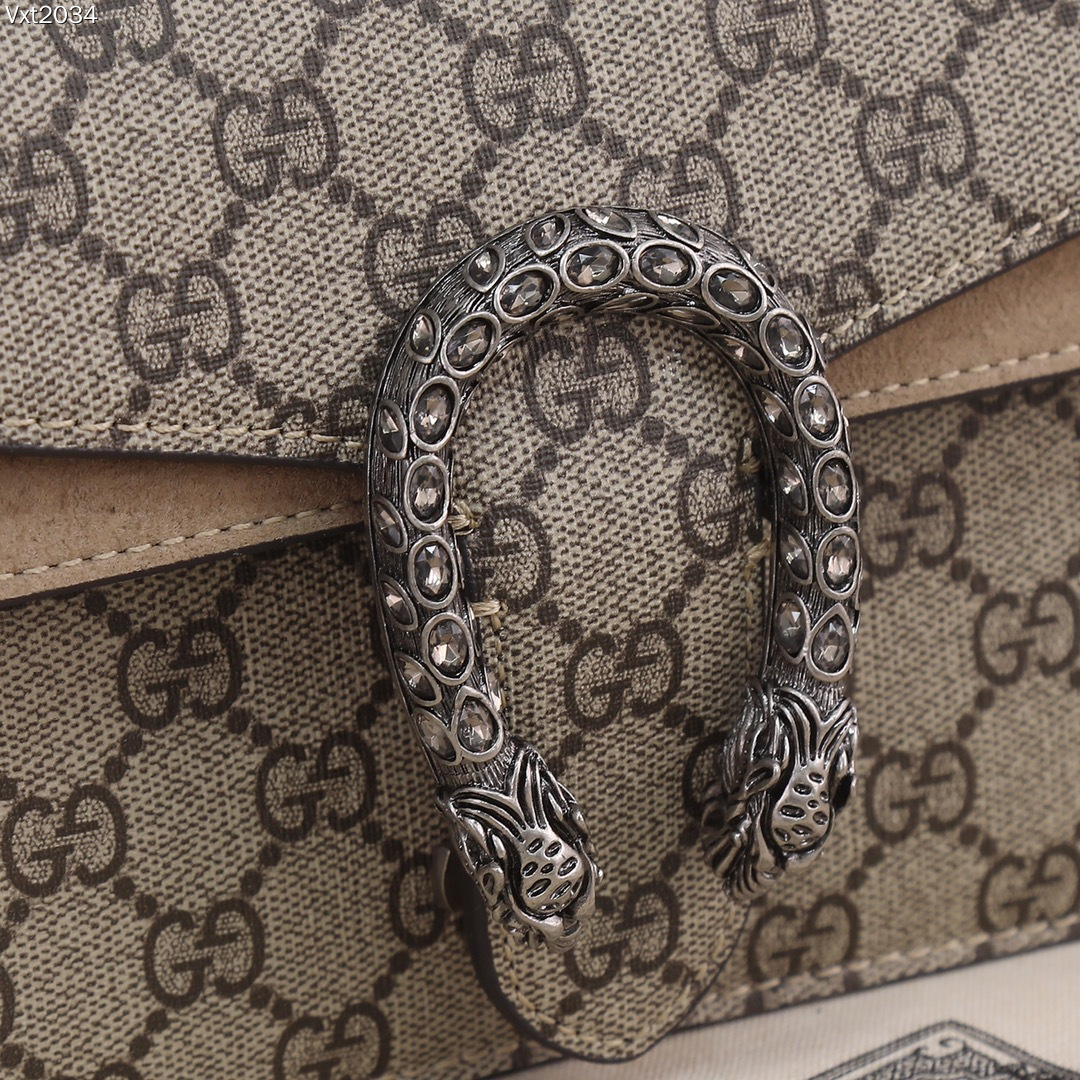 [TOP]Gucci DIONYSUS GG Small Shoulder Bag With Beige - Bag