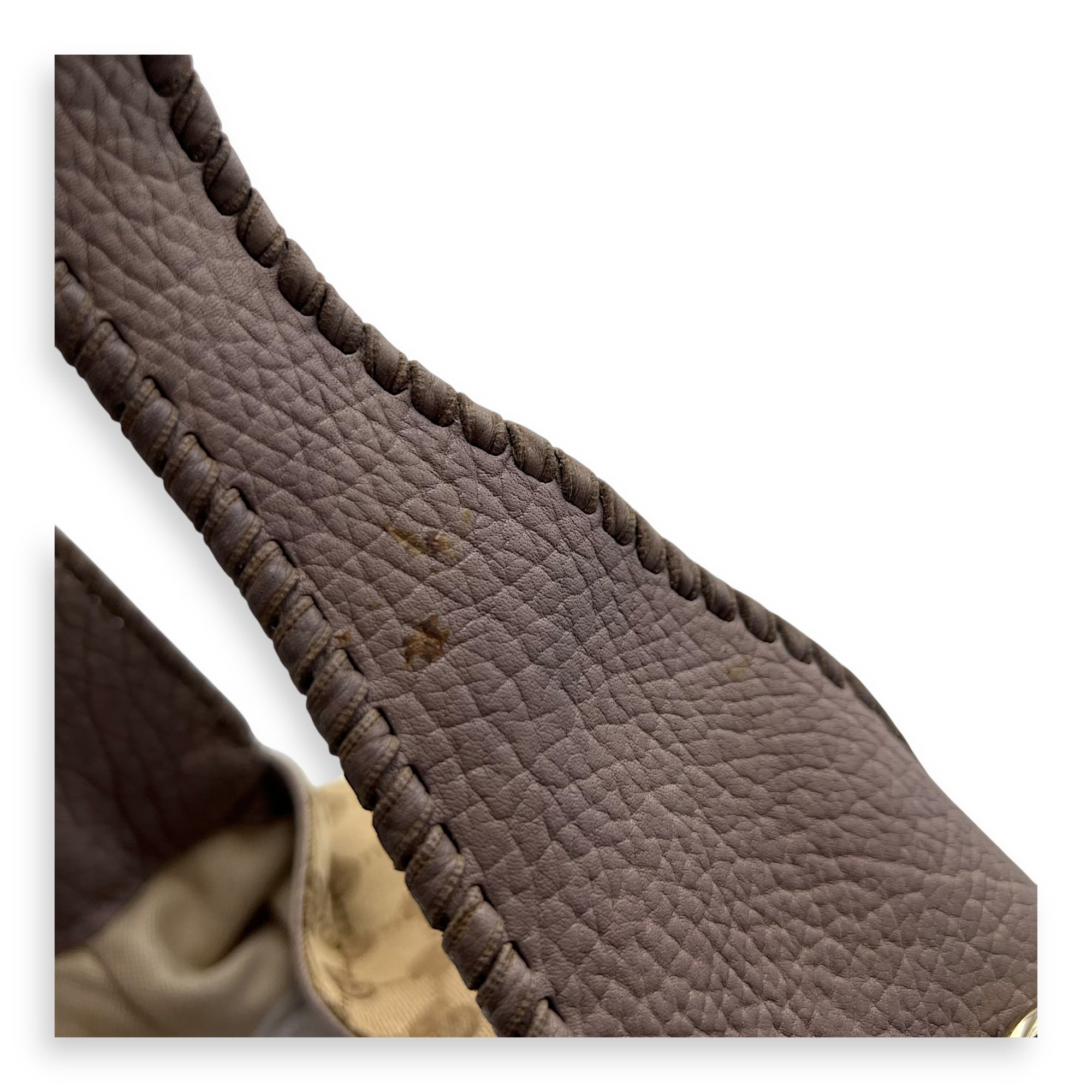 Jackie 1961 Shoulder Bag Brown in Canvas, Gold hardware