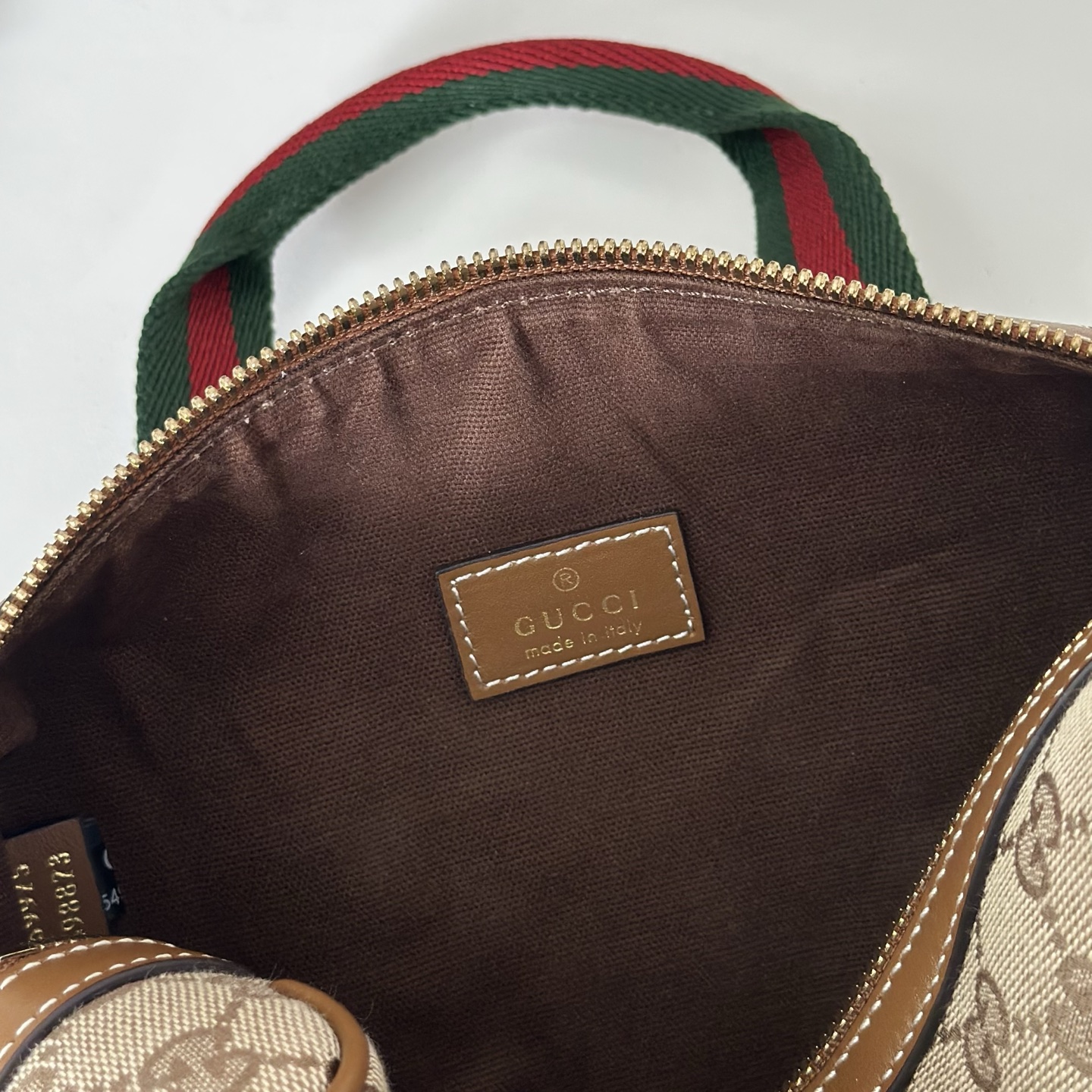 Gucci Mini GG Beige and brown GG canvas Handbag