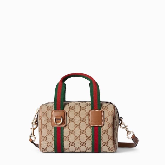 Gucci Mini GG Beige and brown GG canvas Handbag