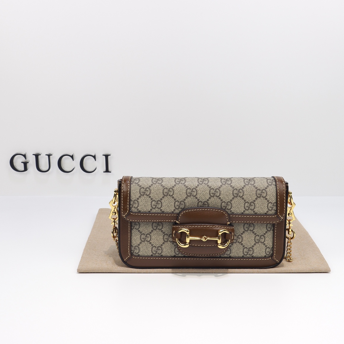 Gucci Horsebit 1955 small shoulder bag Beige - Bag