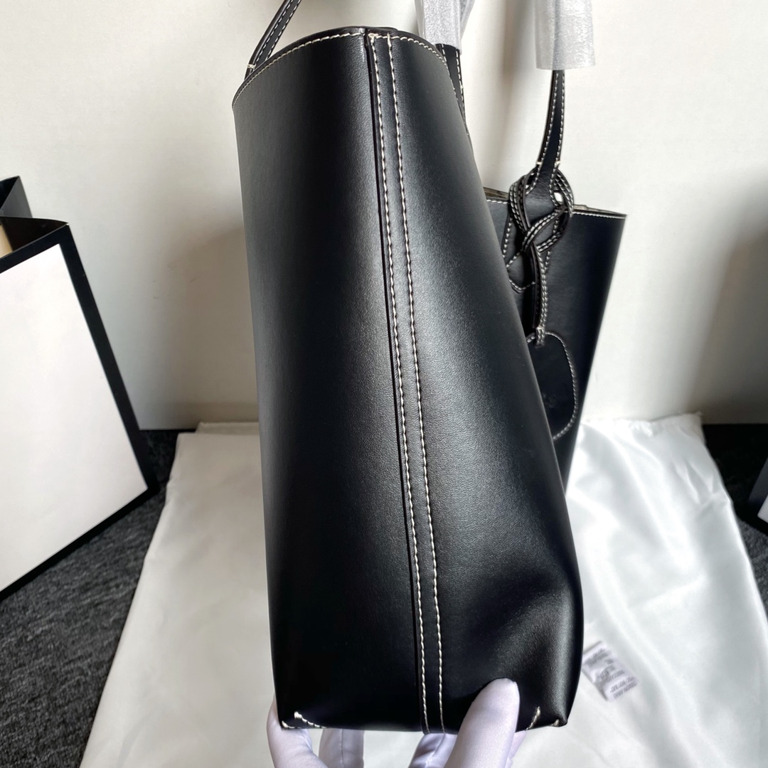 Gucci Calfskin GG Monogram Medium Reversible Tote Black - Bag