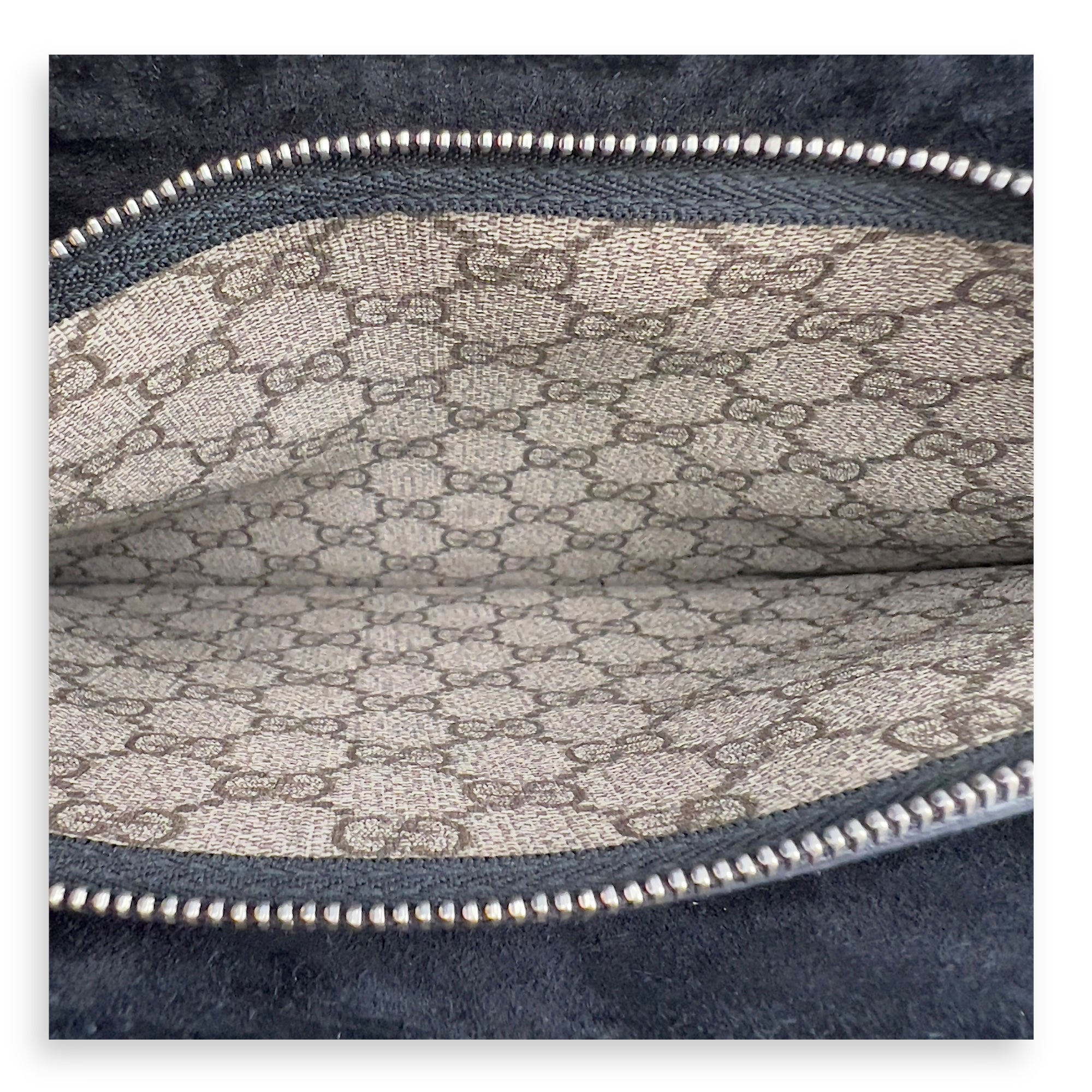 Dionysus Shoulder Bag Beige in Coated Canvas, Silver hardware