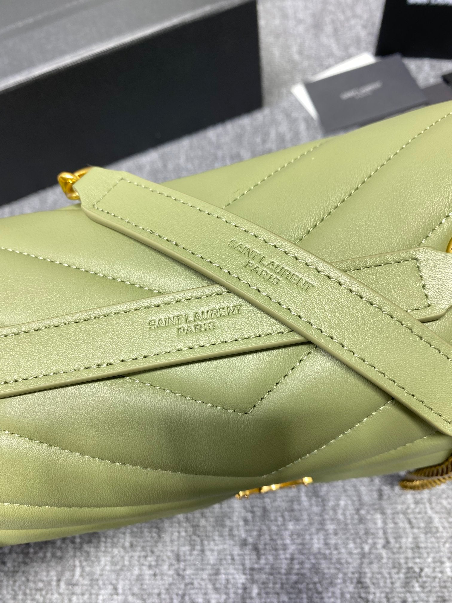 YSL Loulou Medium Chain Bag In Y Leather