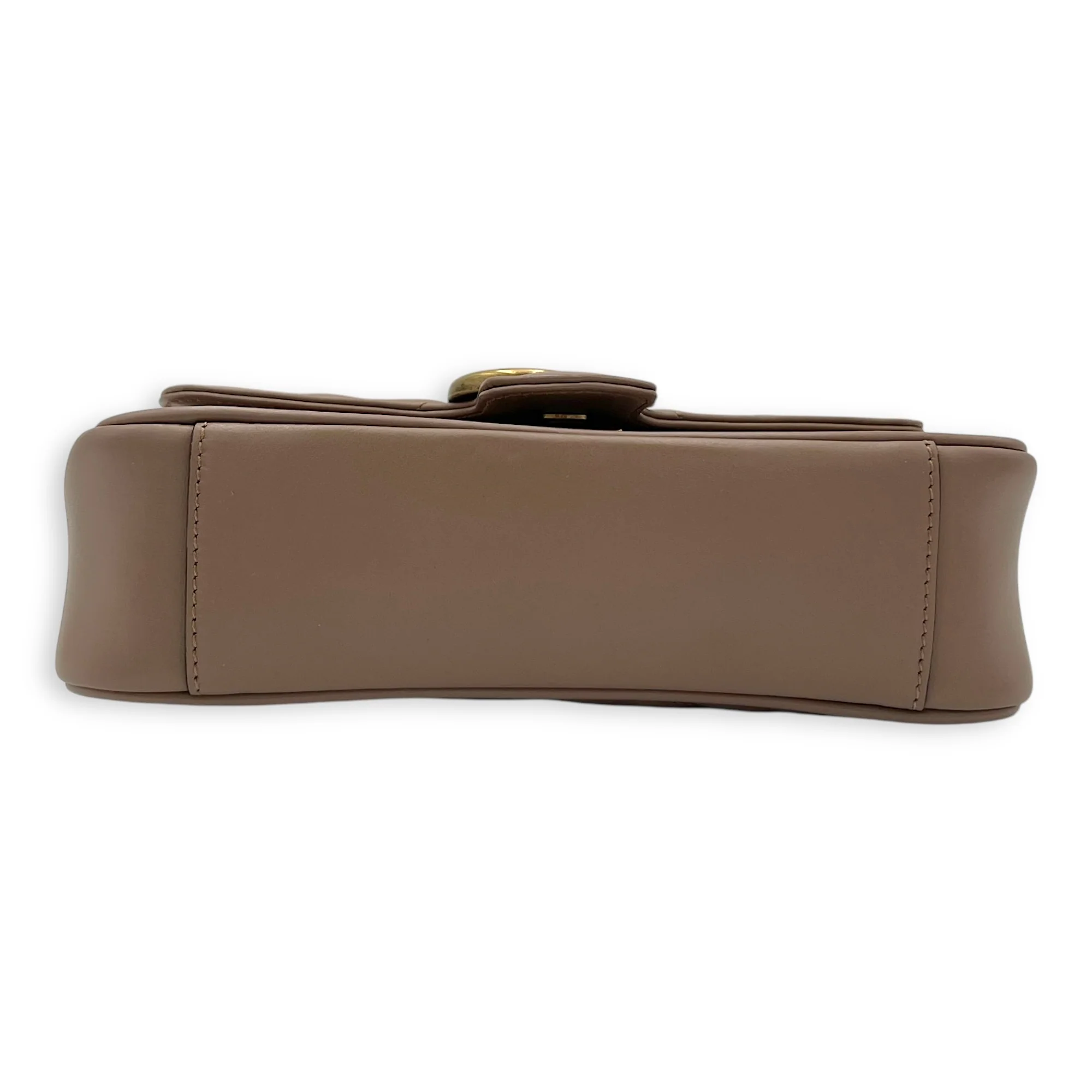 GG Marmont Mini Shoulder bag in Calfskin, Gold Hardware