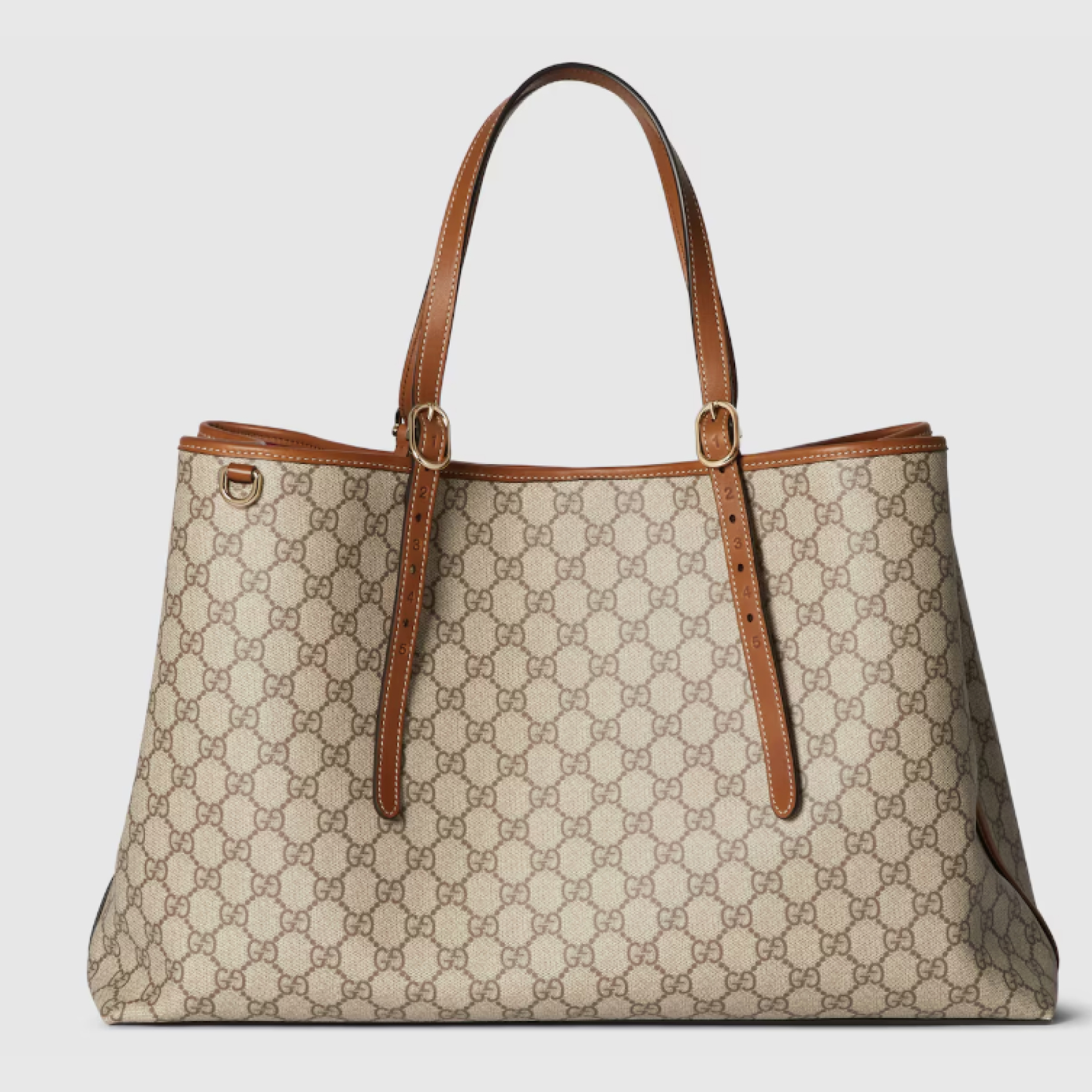 [TOP] Gucci GG Emblem Maxi brown tote bag
