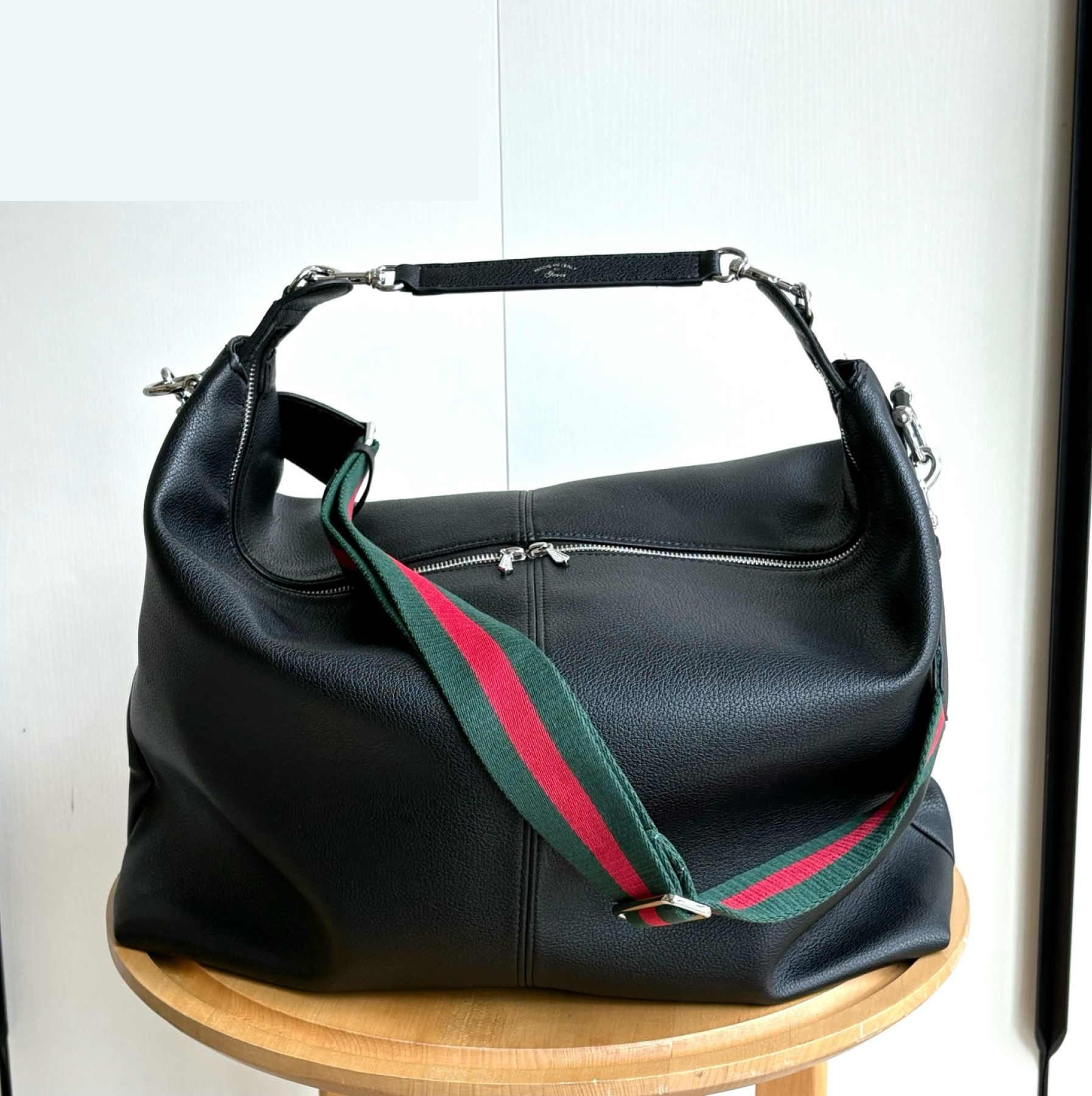 Gucci Brera crossbody bag Black soft Silver toned hardware - Bag