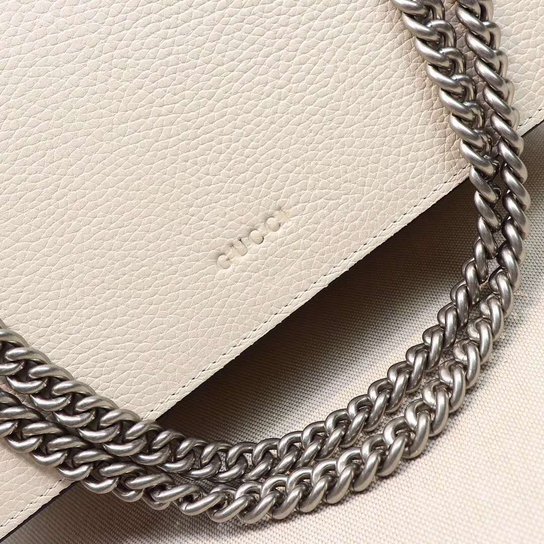 Gucci DIONYSUS White Leather Shoulder Bag