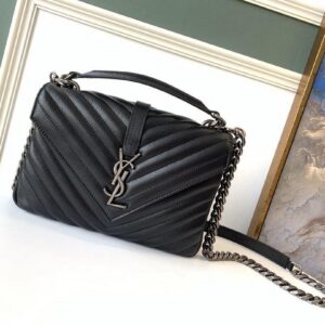 YSL College Medium Quilted leather Bag