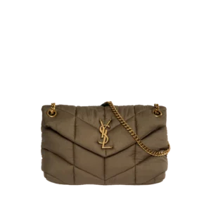 PUFFER SMALL NYLON AND LEATHER BAG
