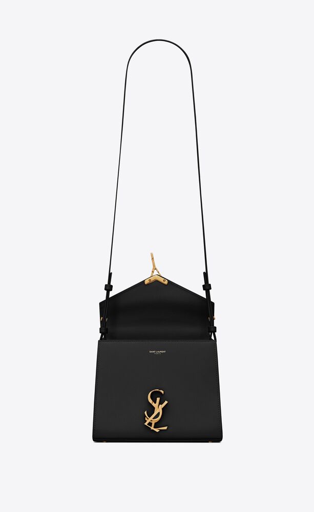 CASSANDRA MINI TOP HANDLE BAG IN GRAIN DE POUDRE EMBOSSED LEATHER