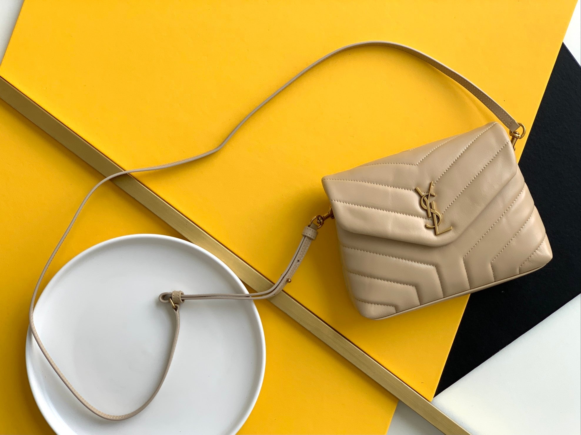 YSL Loulou Toy Bag In Matelasse Y Leather