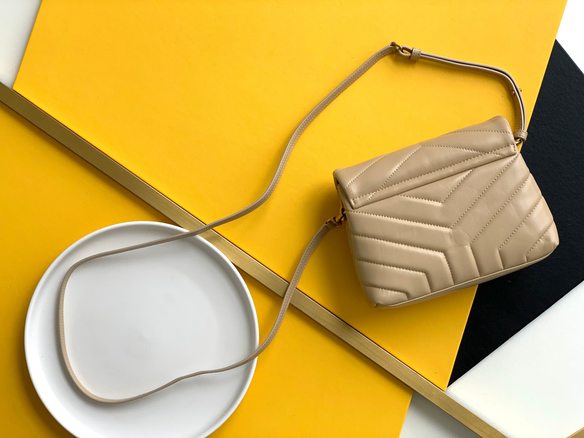 YSL Loulou Toy Bag In Matelasse Y Leather