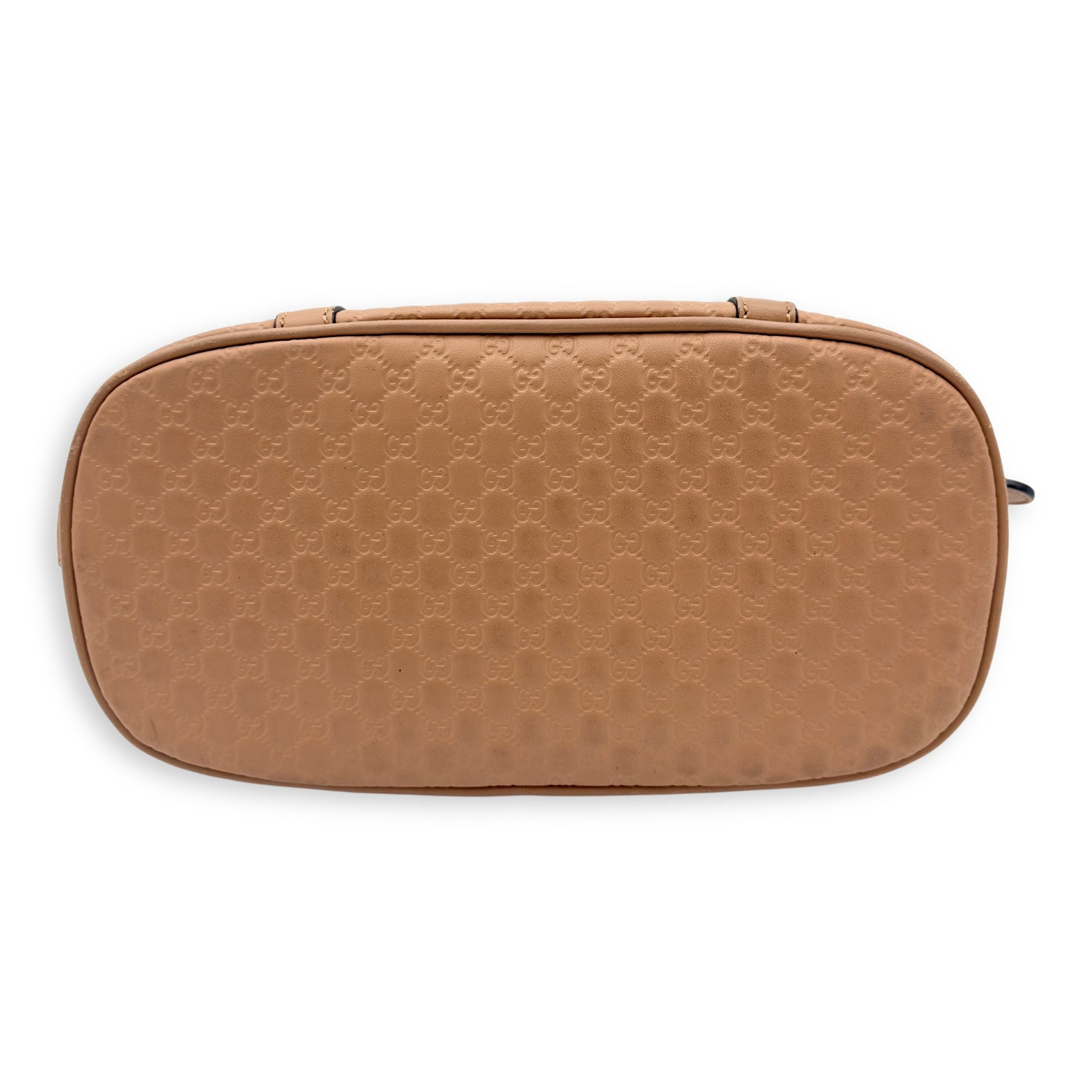 Dome Top Handle Bag Beige in Calfskin, Gold hardware