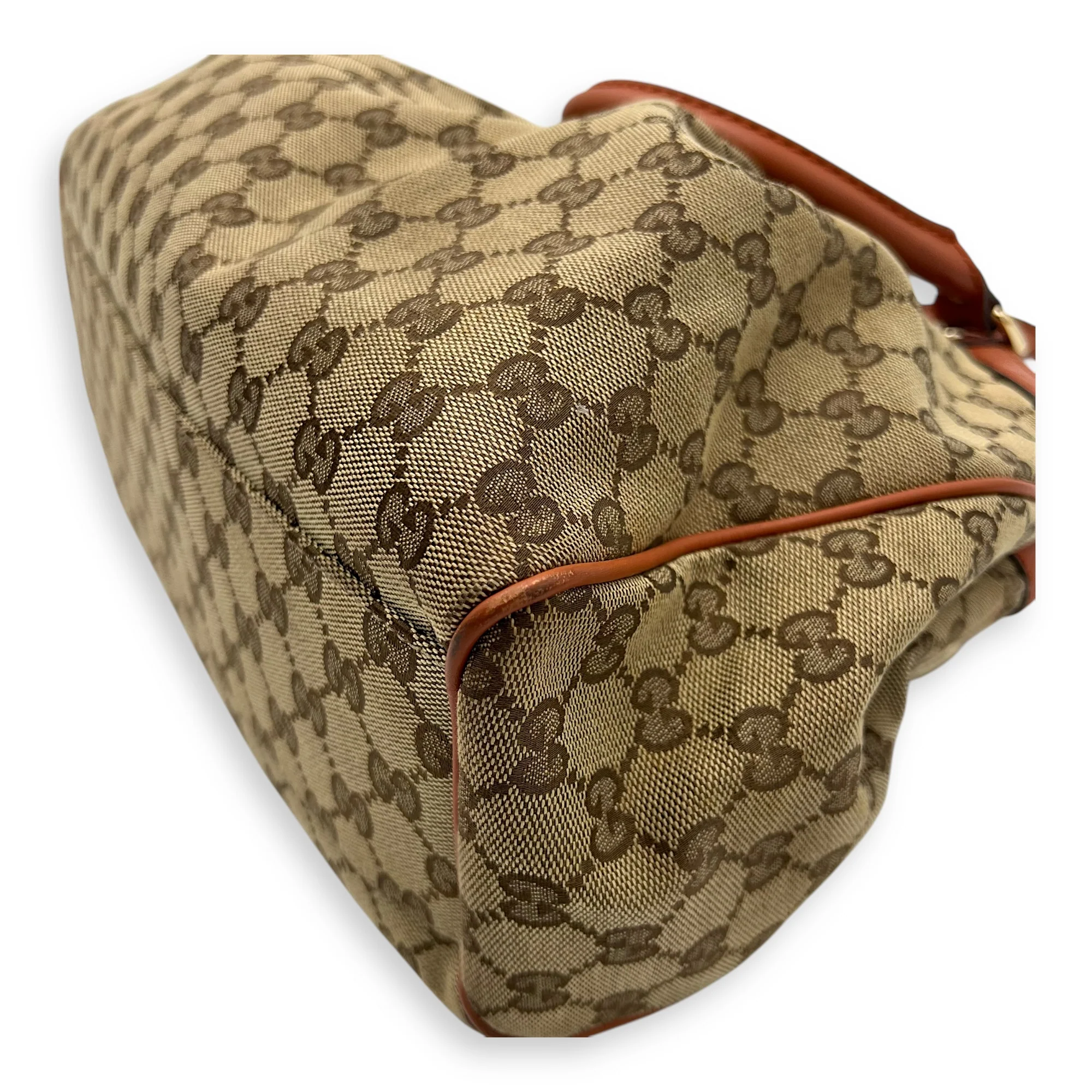 Sukey Shoulder Bag Orange in Jacquard, Light Gold hardware
