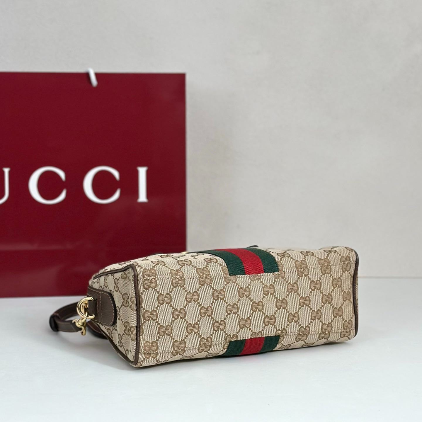 Gucci GG canvas Borsetto boston bag - Beige