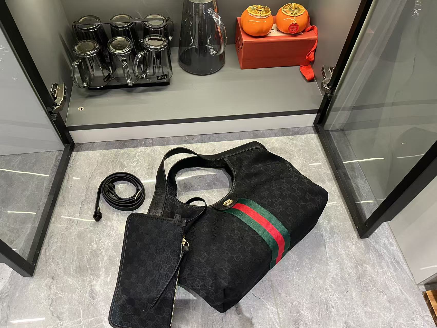 Gucci Giglio Small tote bag Dark black - Bag