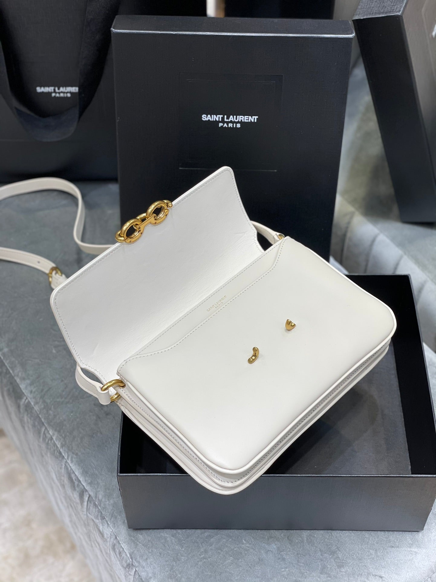 YSL Le Maillon Satchel In Smooth Leather Bag