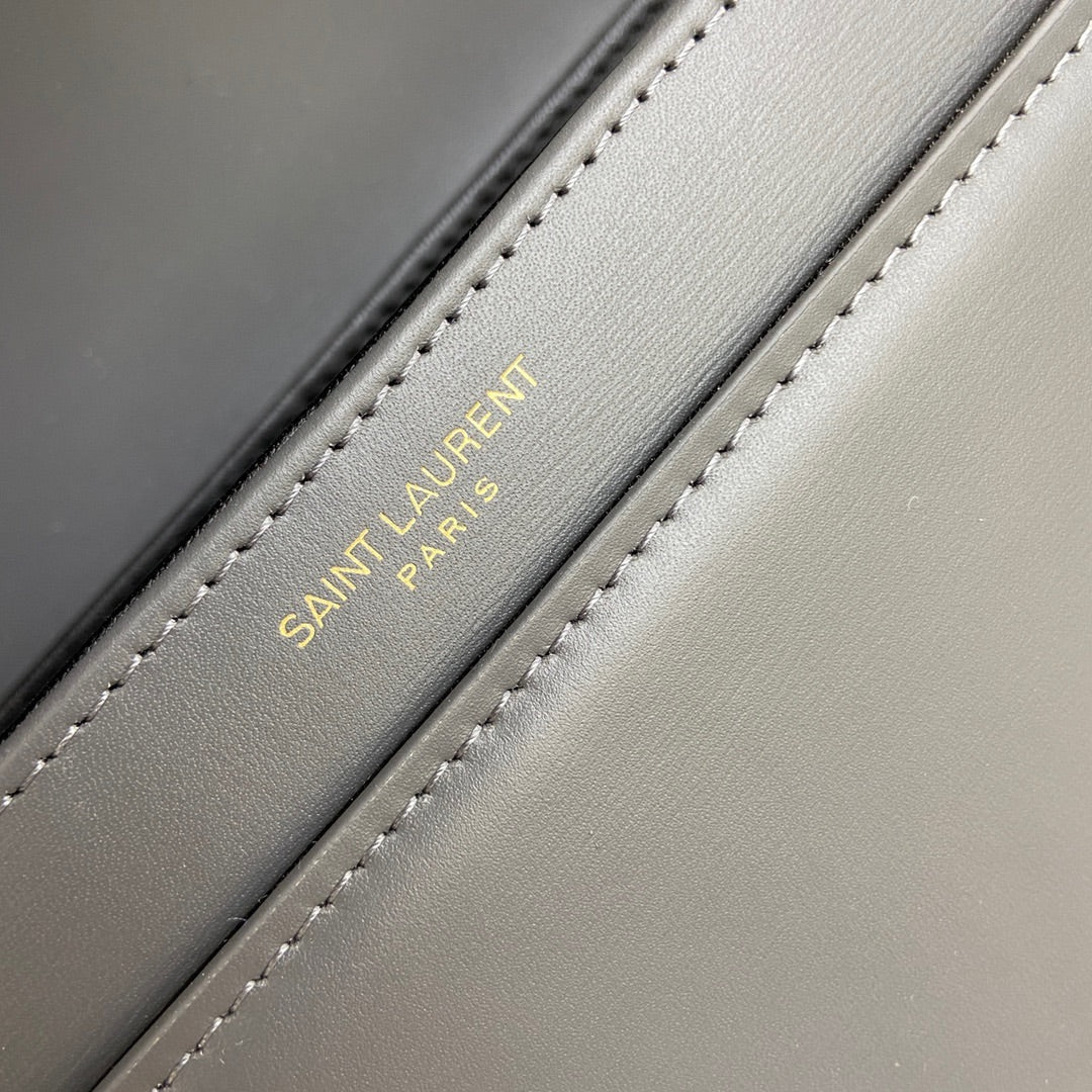 YSL Solferino Medium Satchel In Box Leather