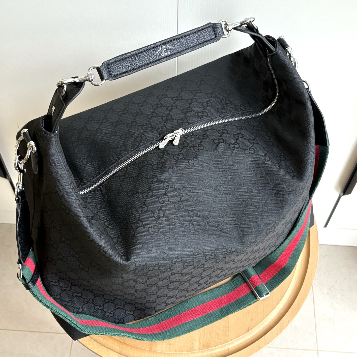 Gucci Brera crossbody bag Black GG canvas - Bag