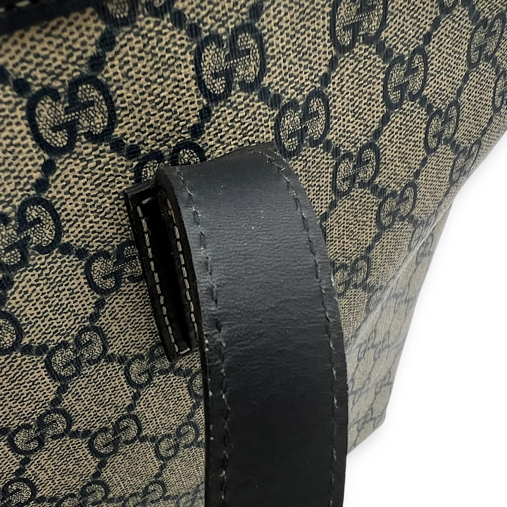 GG Supreme Blue Tote Bag in Coated Canvas, Silver hardware