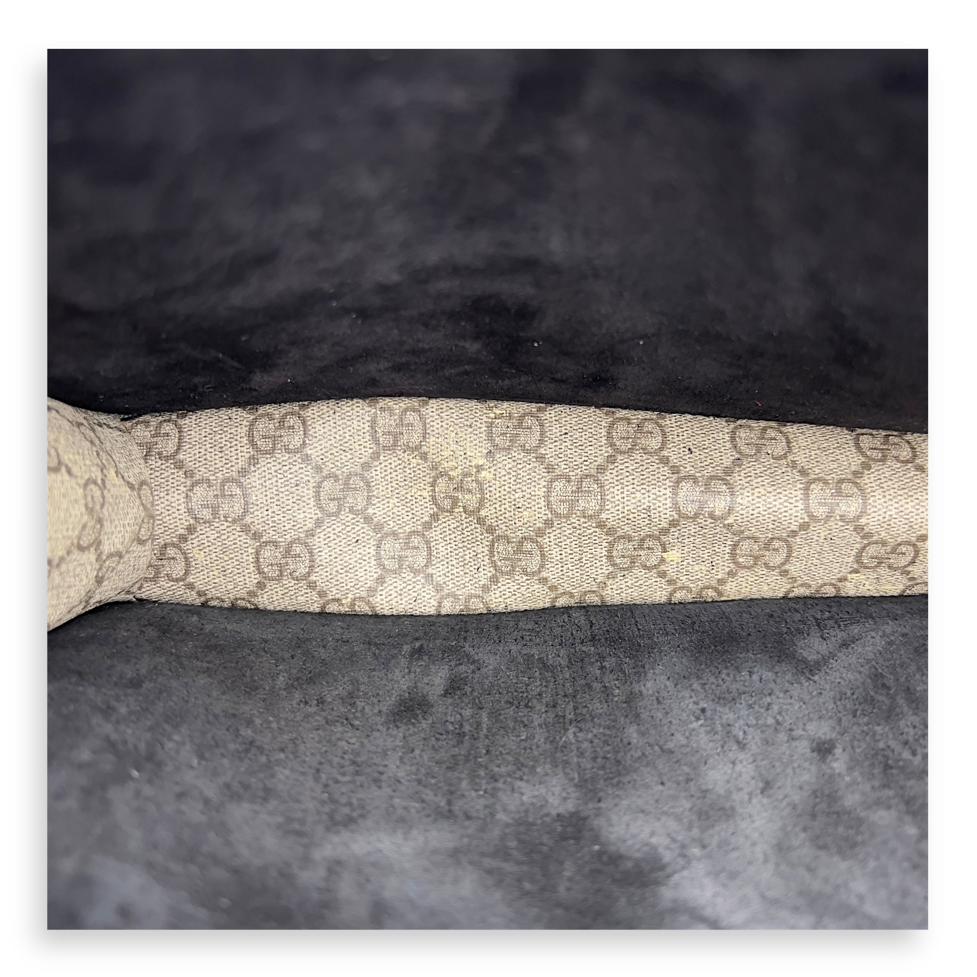 Dionysus Shoulder Bag Beige in Coated Canvas, Silver hardware