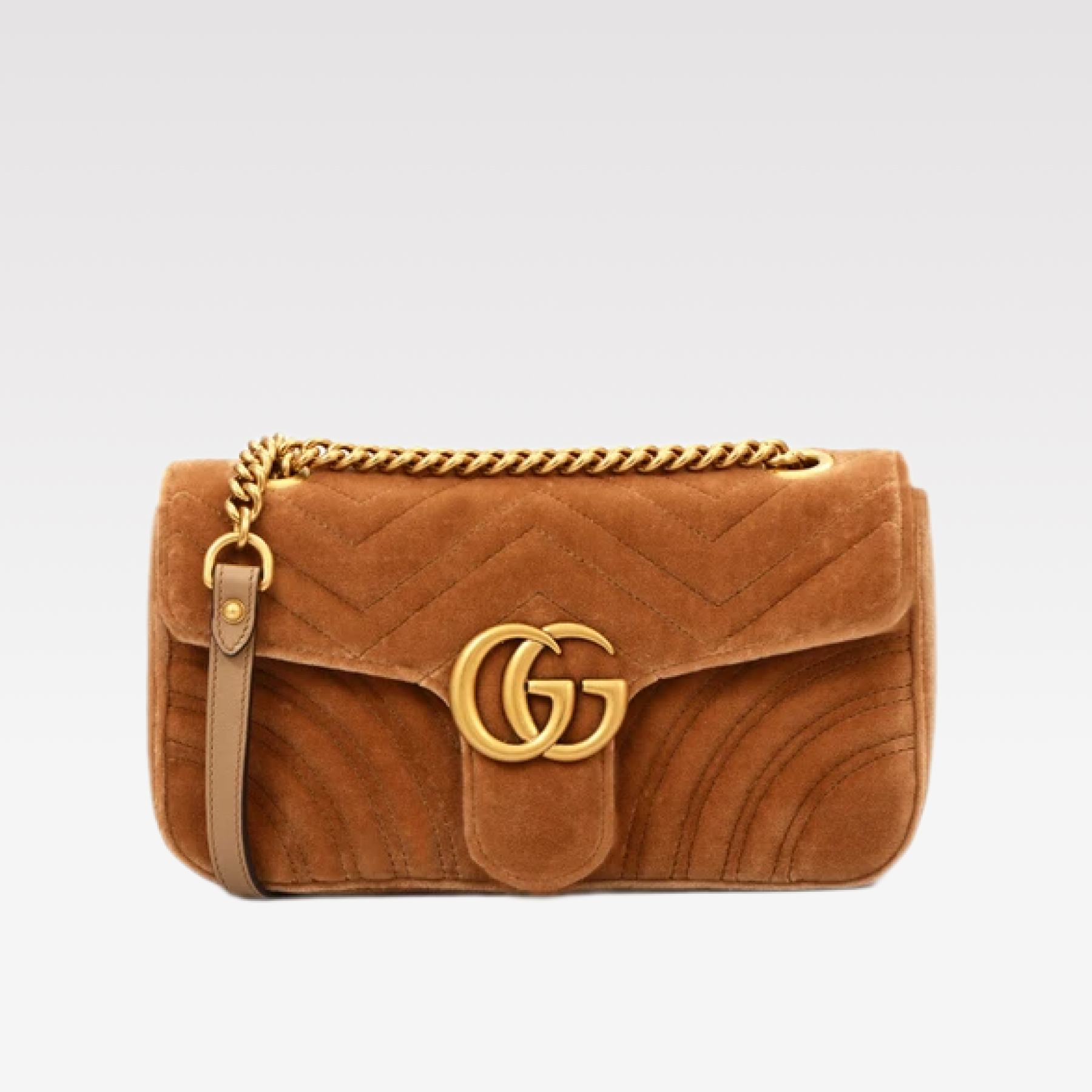 Gucci GG Marmont Velvet Collection - Orange Bag