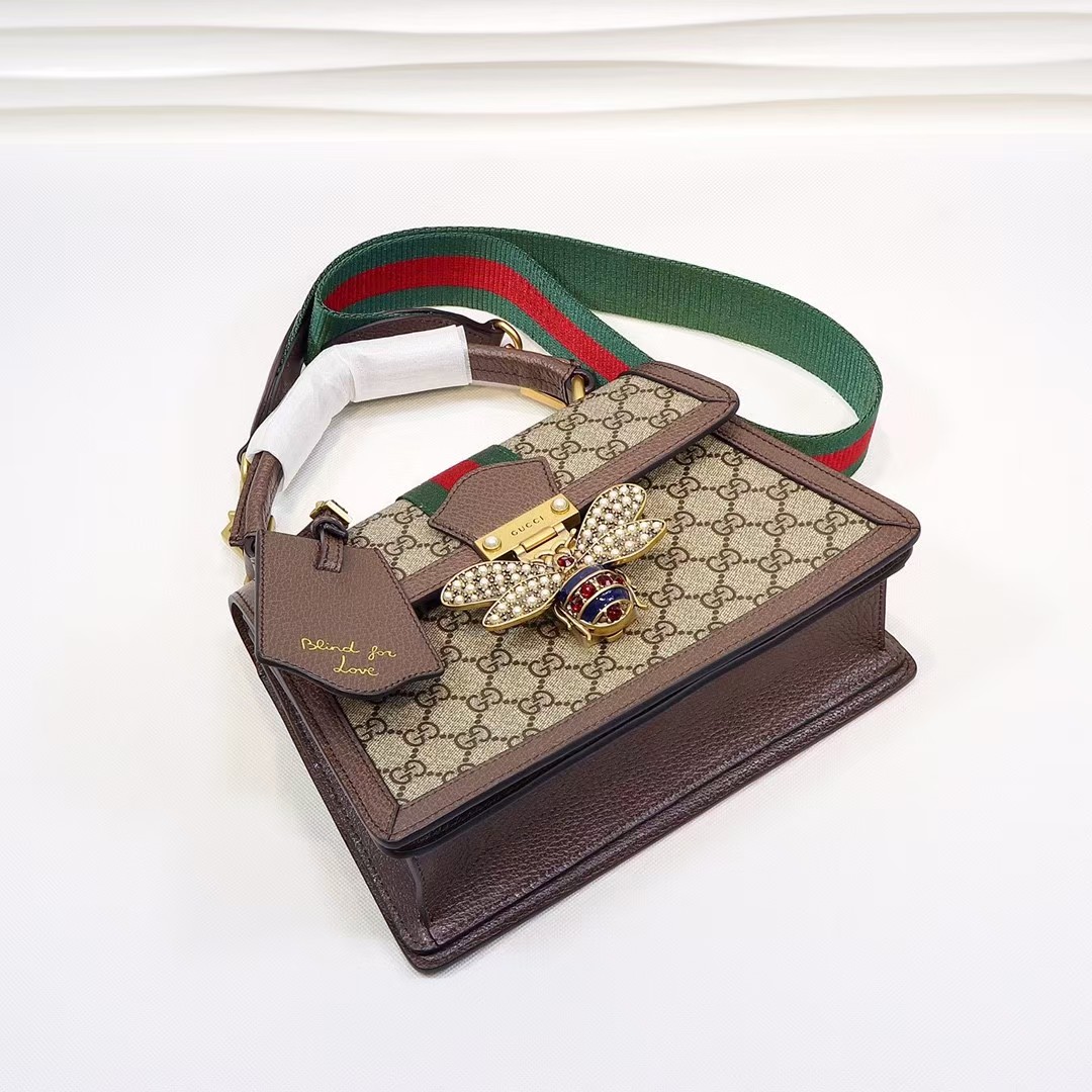 [TOP]Gucci Queen Margaret Bee Top Handle Bag