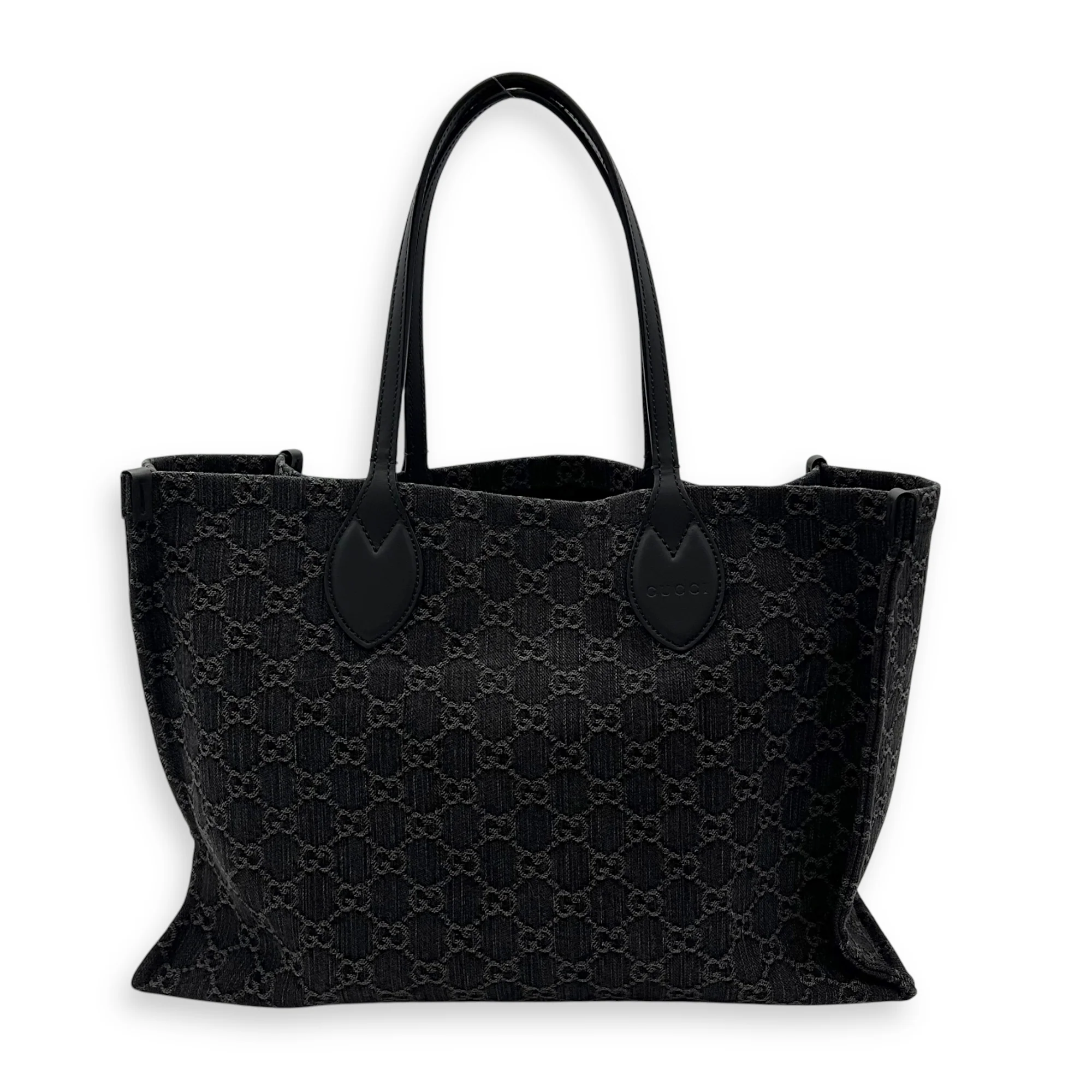 Ophidia Large Grey Tote Bag in Denim