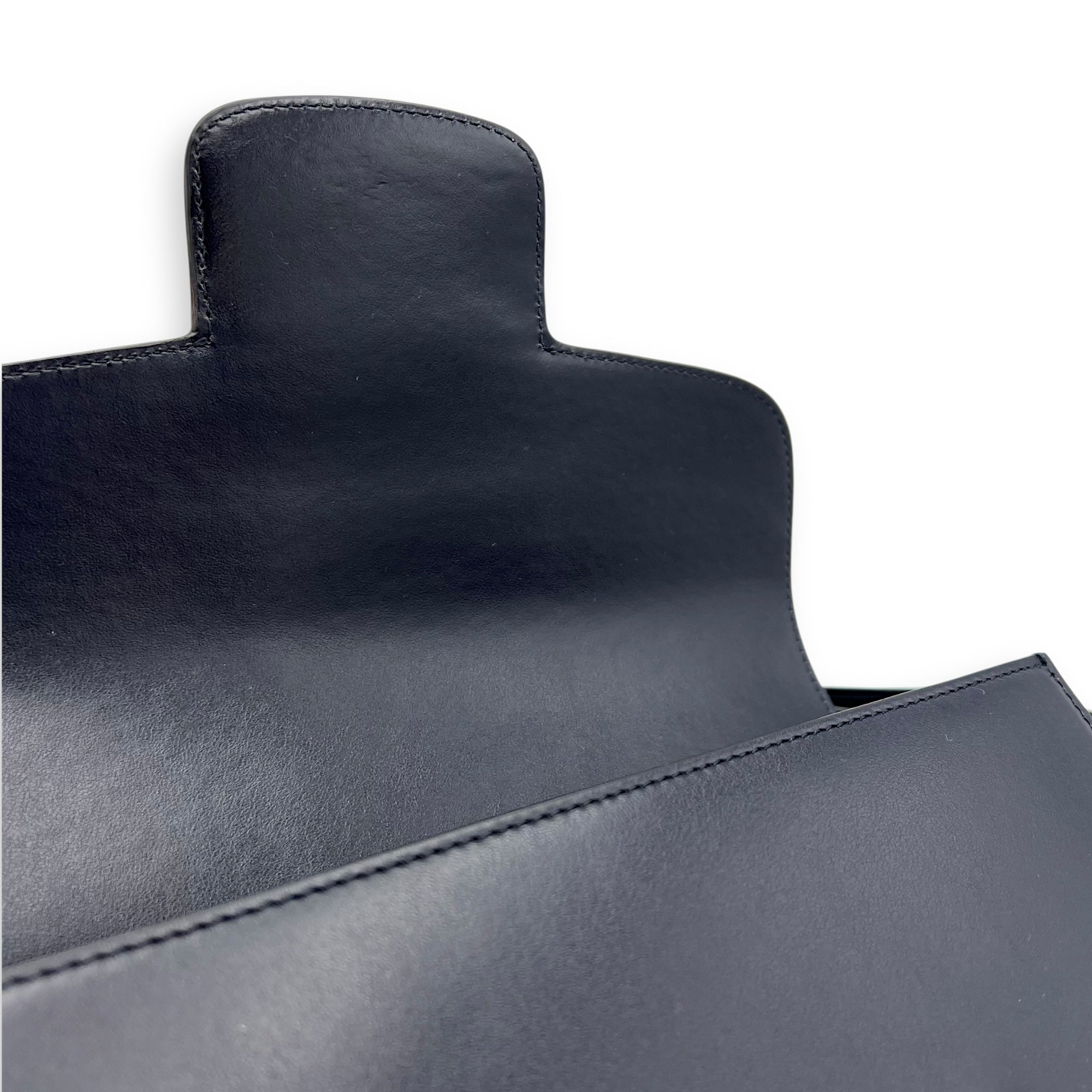 Horsebit 1955 Shoulder Bag Blue in Calfskin, Gold hardware
