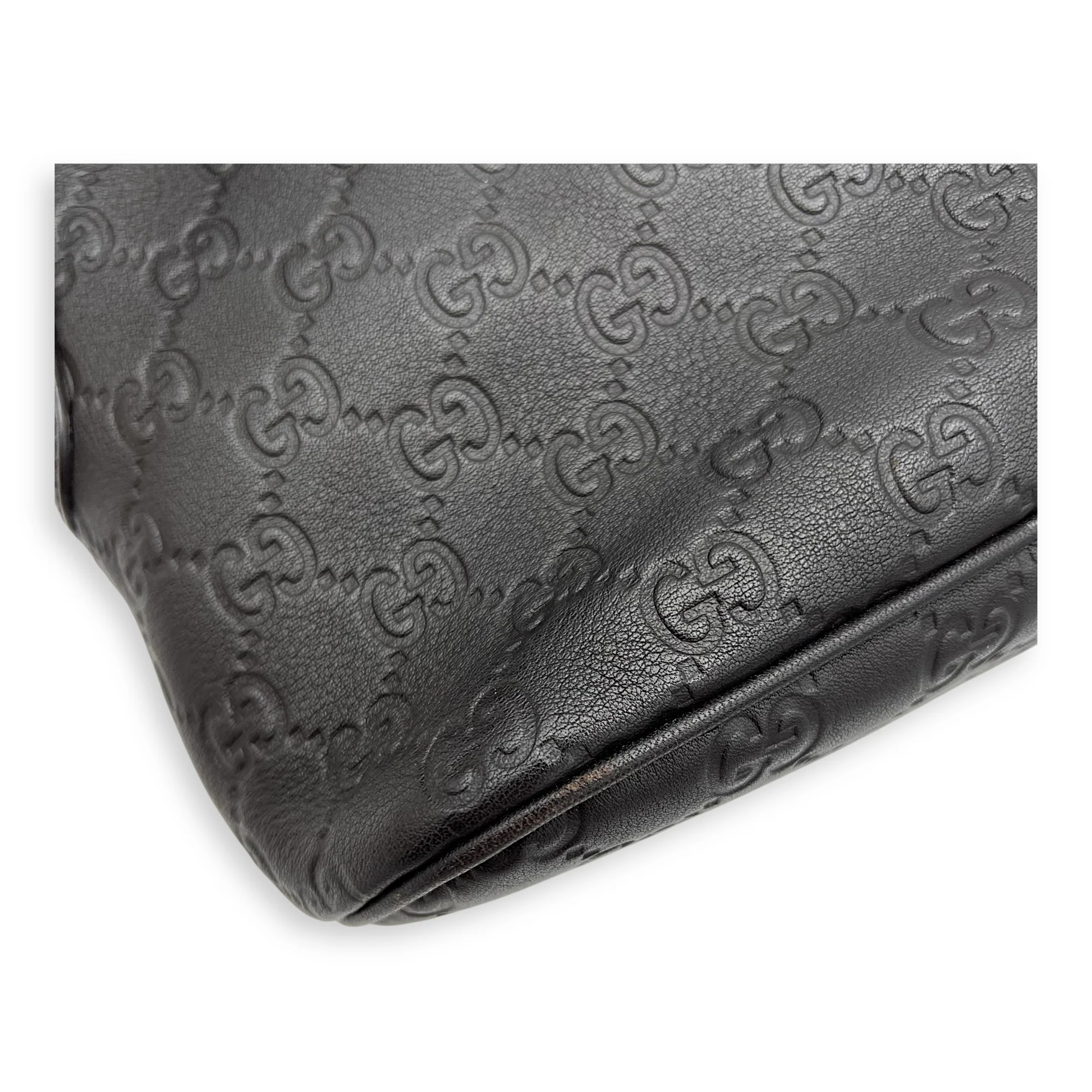 Dome Top handle bag in Guccissima leather, Silver Hardware
