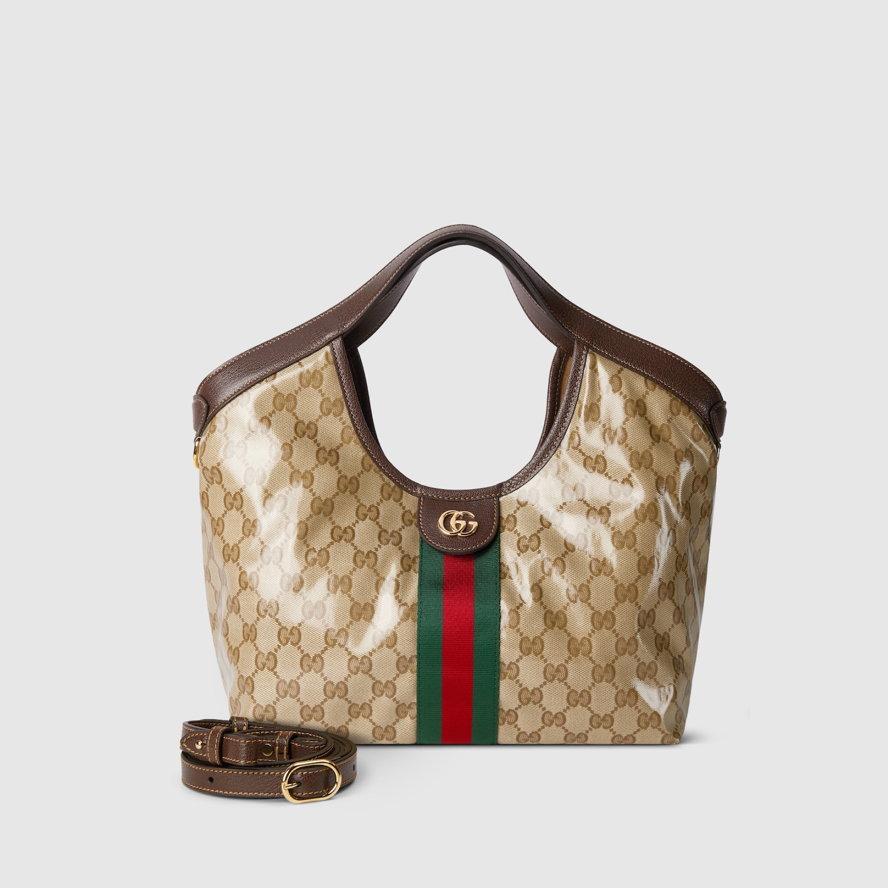 Gucci Giglio Small tote bag varnished GG fabric - Bag
