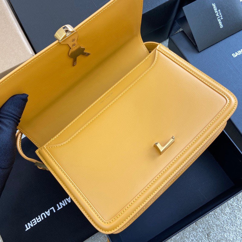 YSL Solferino Medium Satchel In Box Leather