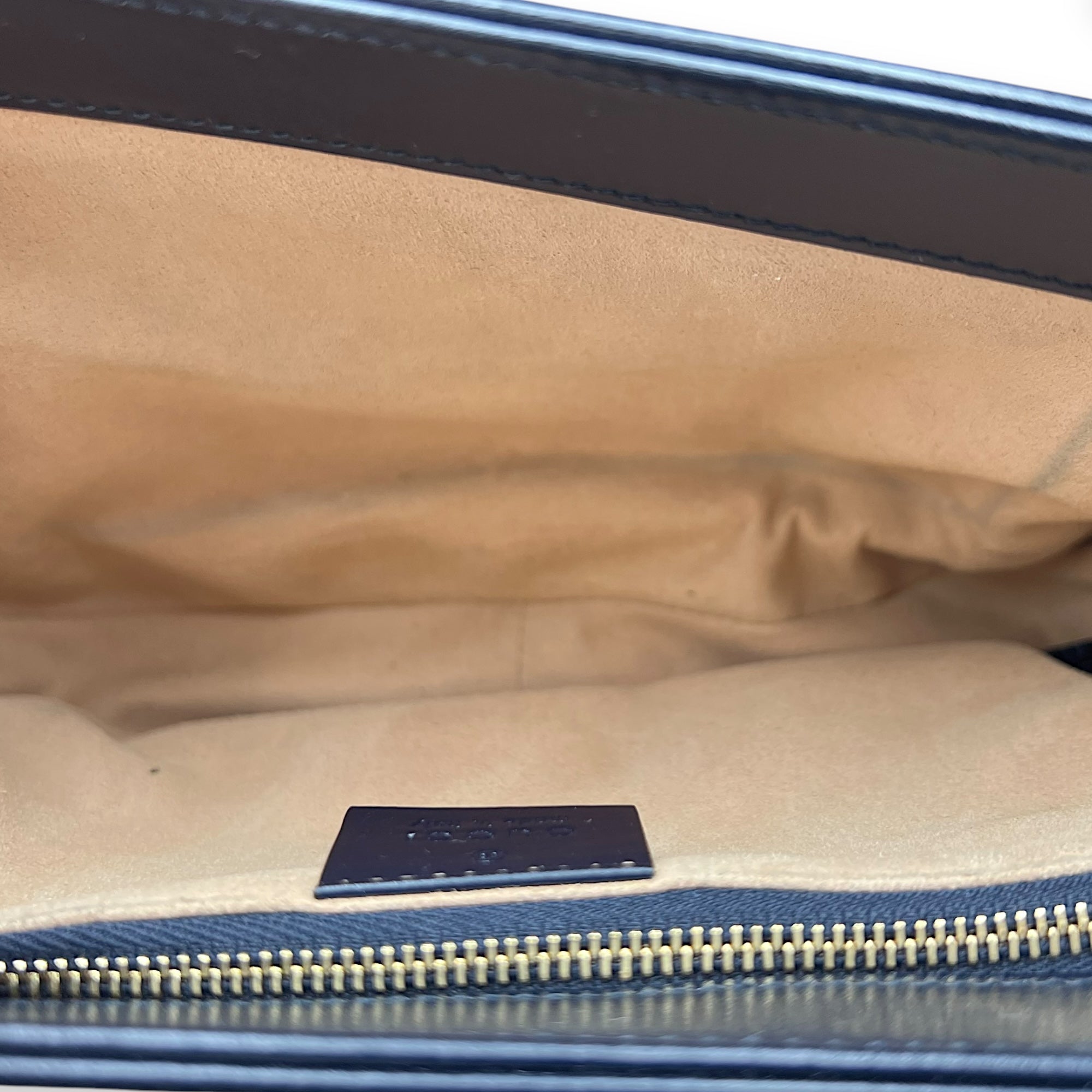 Horsebit 1955 Shoulder Bag Blue in Calfskin, Gold hardware